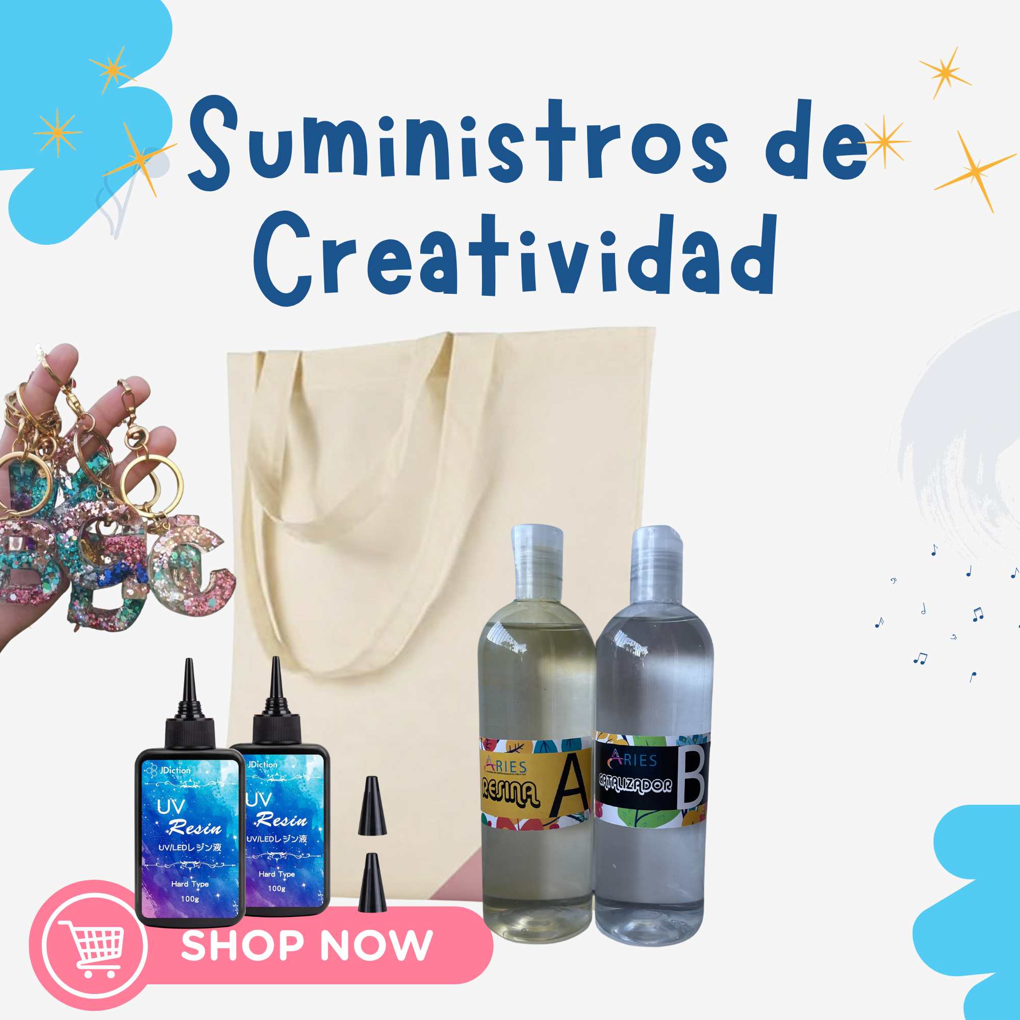 Resina, moldes, articulos creativos