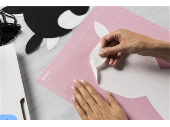 Alfombrilla de Corte FabricGrip para Cricut (12" x 12") Rosada