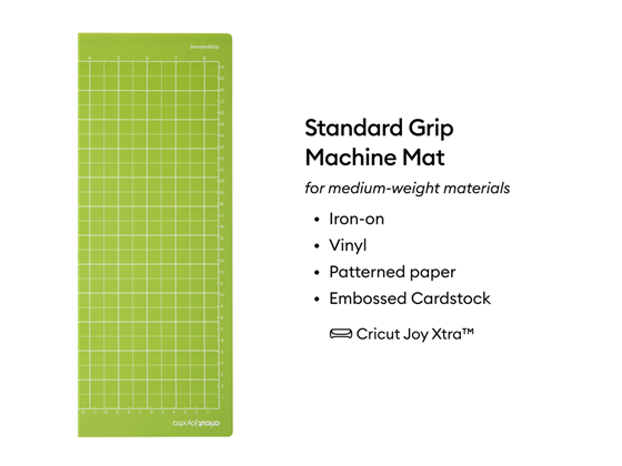 Tapete de Corte StandardGrip para Cricut Joy Xtr (8.5" x 12")