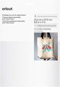 PAPEL CRICUT PRINTABLE IRON-ON FOR LIGHT FABRICS 8.5X11IN